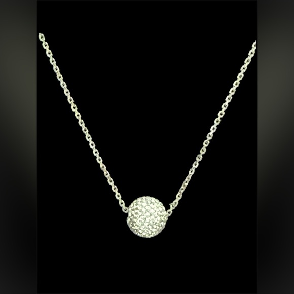 Kate Spade Razzle Dazzle Mini Pendant Necklace in Clear/ Silver - Picture 6 of 8